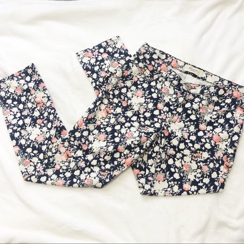 MaxMara weekend floral slim fit stretch jeans 8 straight leg printed